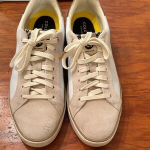 Cole Haan Men's Beige and White Sneakers